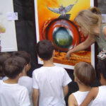 Visitas monitoradas de escolas à Exposições do Com Ciência